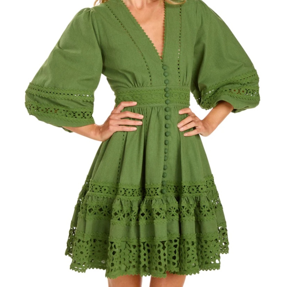 Elegant Green Midi Dress